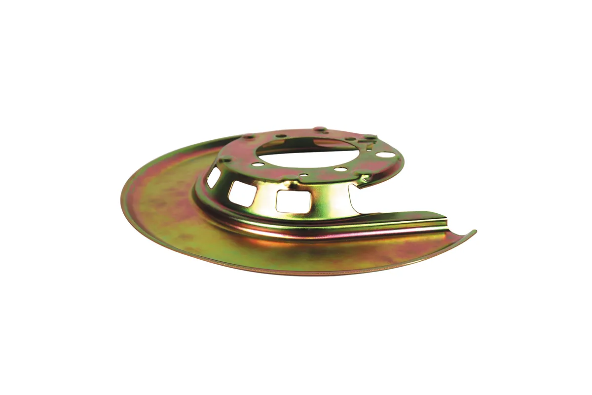 1976-1982 Corvette Rear Backing Plate Dust Shield. Gold.- RIGHT SIDE REAR – #22373 - Image 4