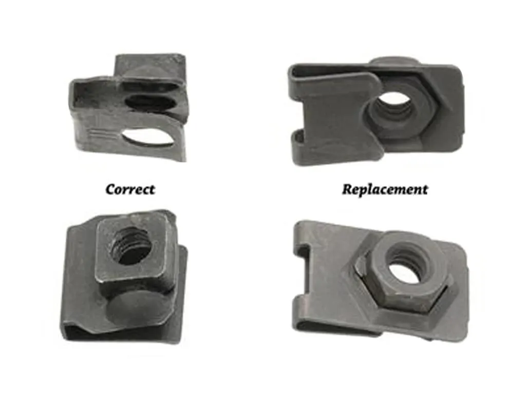 C2 1965-1967 Corvette Lower Front Grille Mount U-Nut. – Correct. #422128 - Image 3