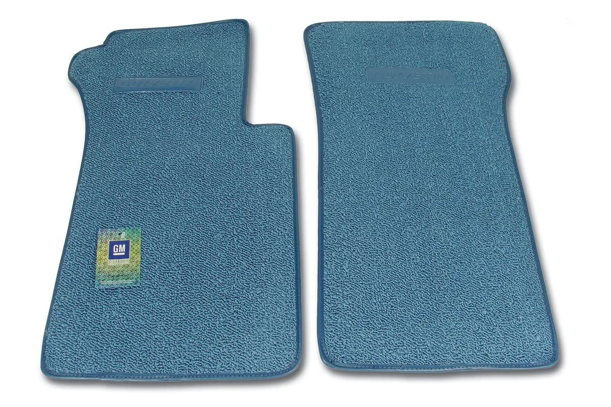 1963-1967 C2 Corvette Embossed "Corvette" Text Floor Mat 80/20 Loop – ACC #465140