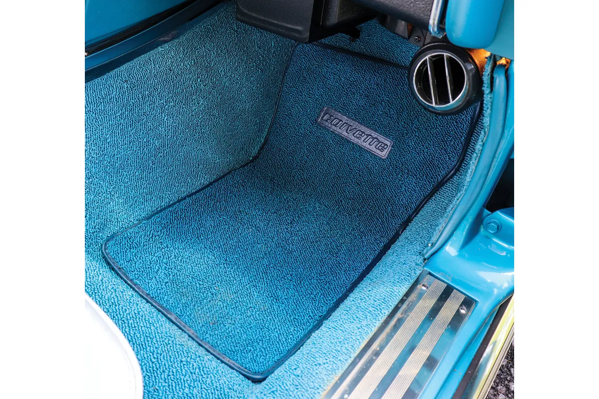 1963-1967 C2 Corvette Embossed "Corvette" Text Floor Mat 80/20 Loop – ACC #465140 - Image 3