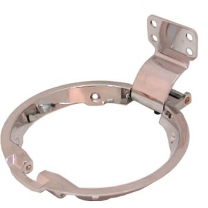 1968-1970 C3 CORVETTE PETROL / FUEL DOOR BEZEL AND HINGE ASSEMBLY. #EC181